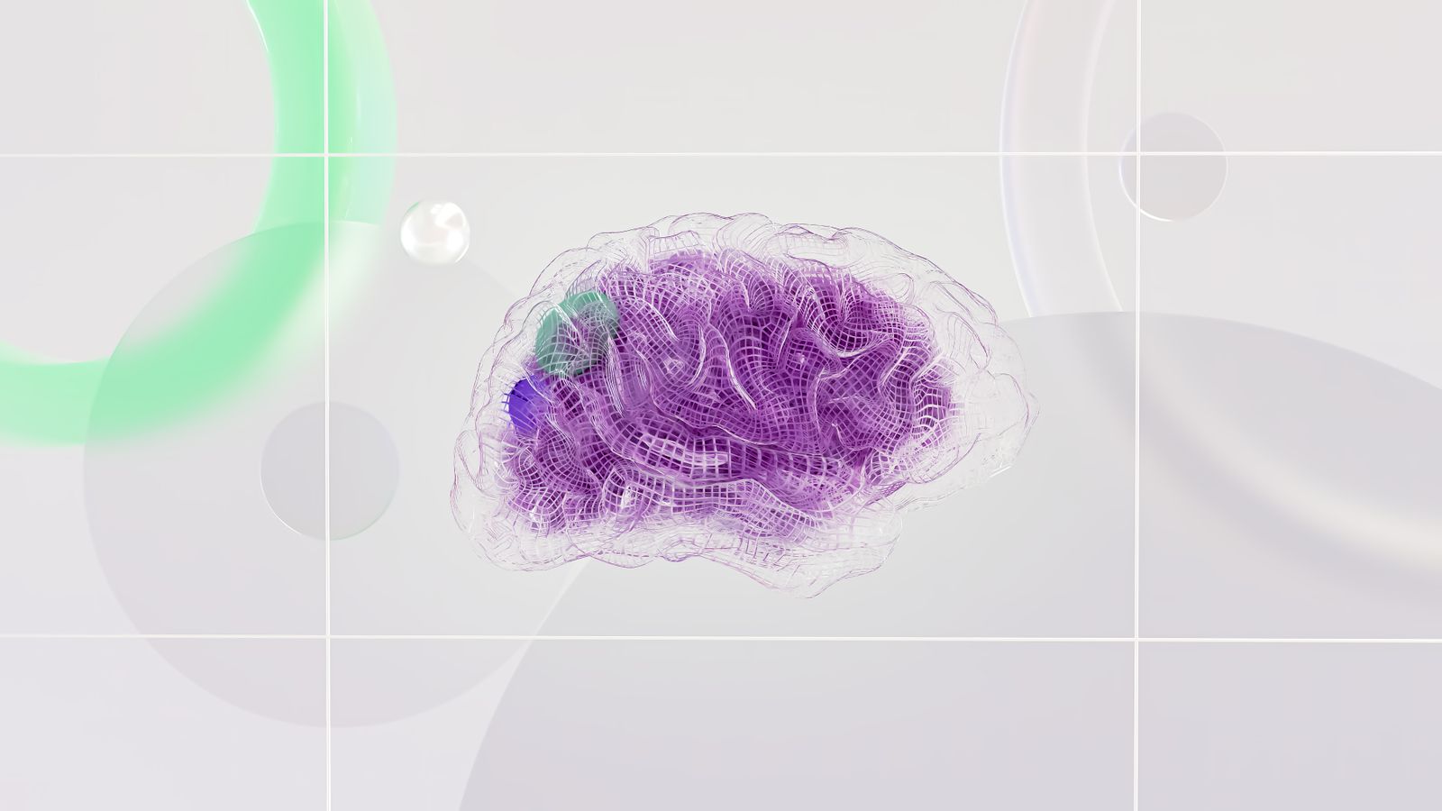 3D render of a brain representing artificial intelligence